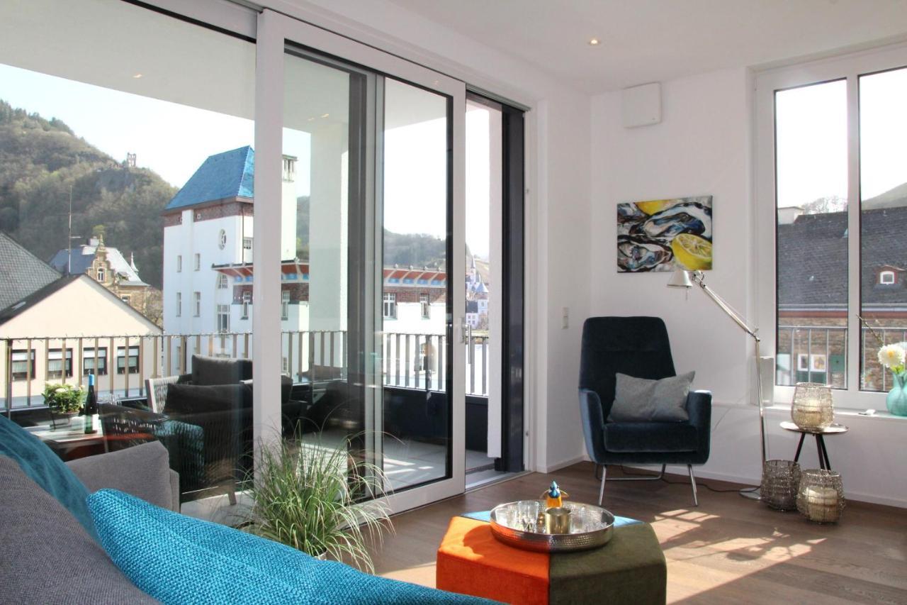 Mosel-Loggia - Luxusapartment -Terrass - Klimaanlage Traben-Trarbach Eksteriør bilde