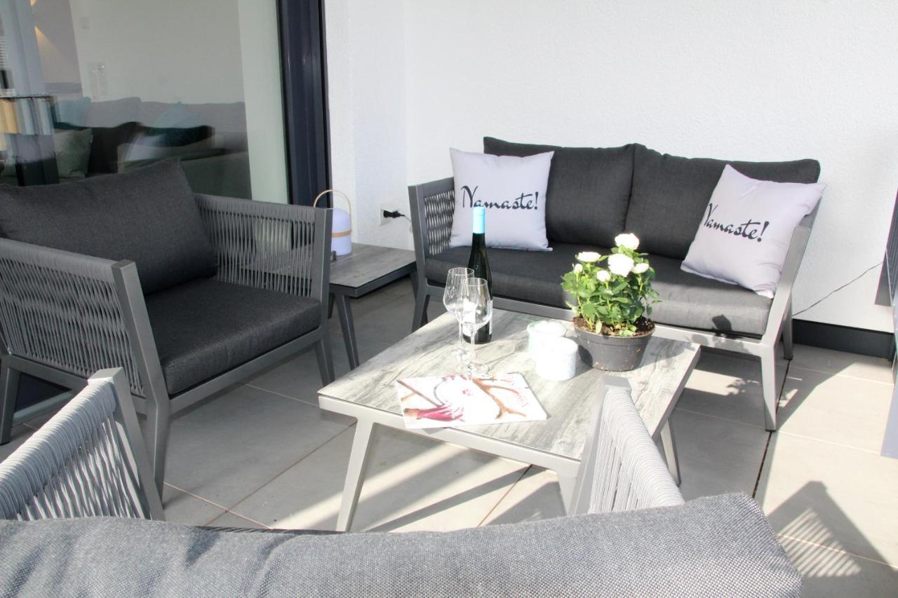 Mosel-Loggia - Luxusapartment -Terrass - Klimaanlage Traben-Trarbach Eksteriør bilde