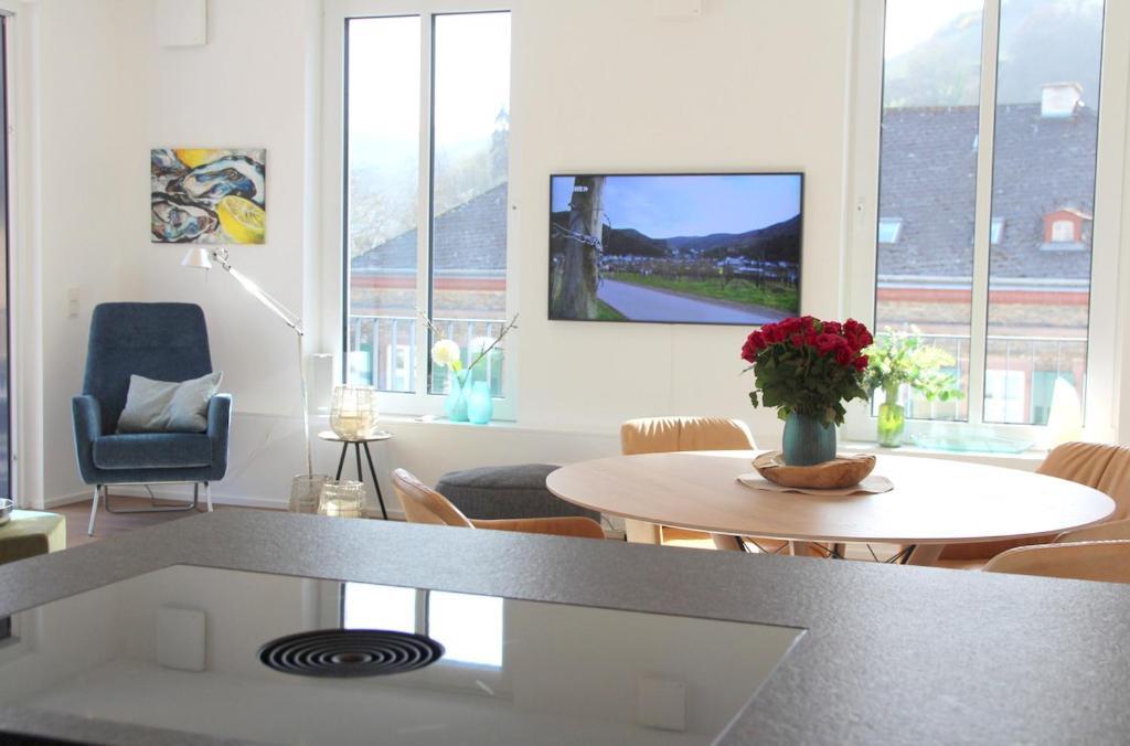 Mosel-Loggia - Luxusapartment -Terrass - Klimaanlage Traben-Trarbach Eksteriør bilde